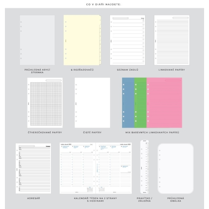 Filofax Garden A5 dusk diář