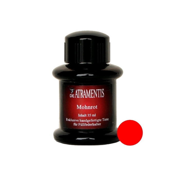 De Atramentis Poppy Red lahvičkový inkoust 45 ml