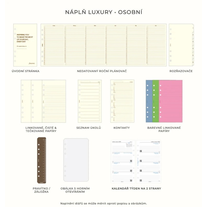 Diář Filofax Malden osobní Burgundy