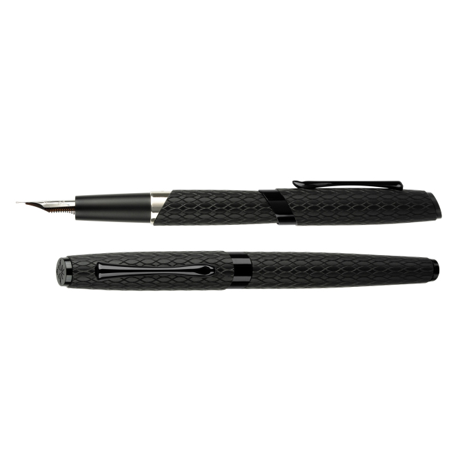 Diplomat Cobra Guilloche Black plnicí pero