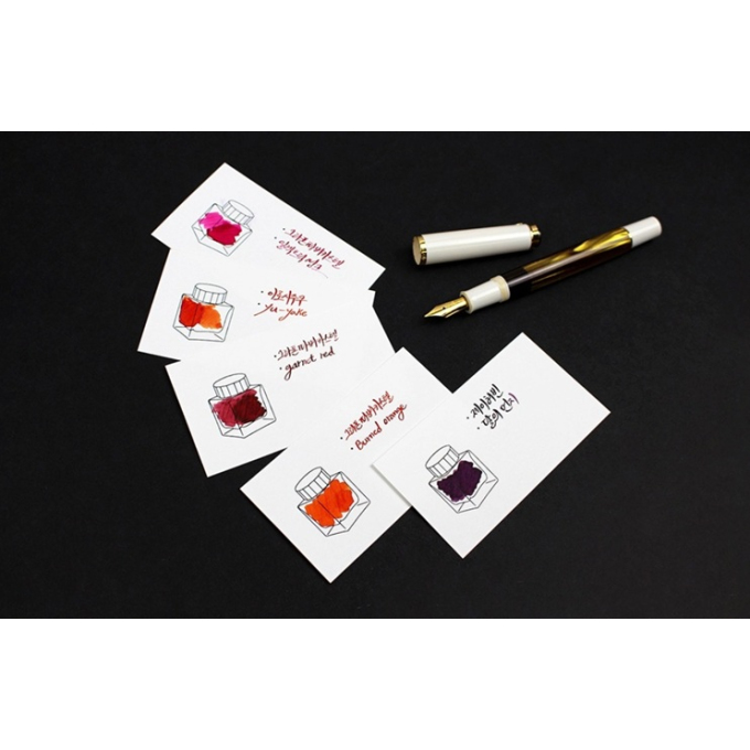 Wearingeul Ink Color Chard vzorník inkoustů kartičky 100 ks