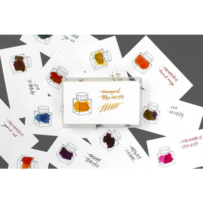 Wearingeul Ink Color Chard vzorník inkoustů kartičky 100 ks