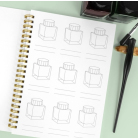 Wearingeul Impression Ink Color Swatch Book A5