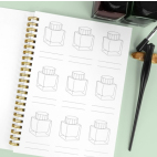 Wearingeul Impression Ink Color Swatch Book A5