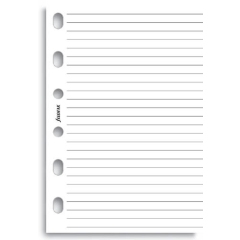 Filofax papír linkovaný bílý, 100 listů - kapesní